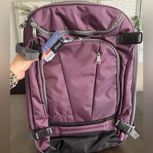 eBags Mother Lode Travel Backpack- eggplant color